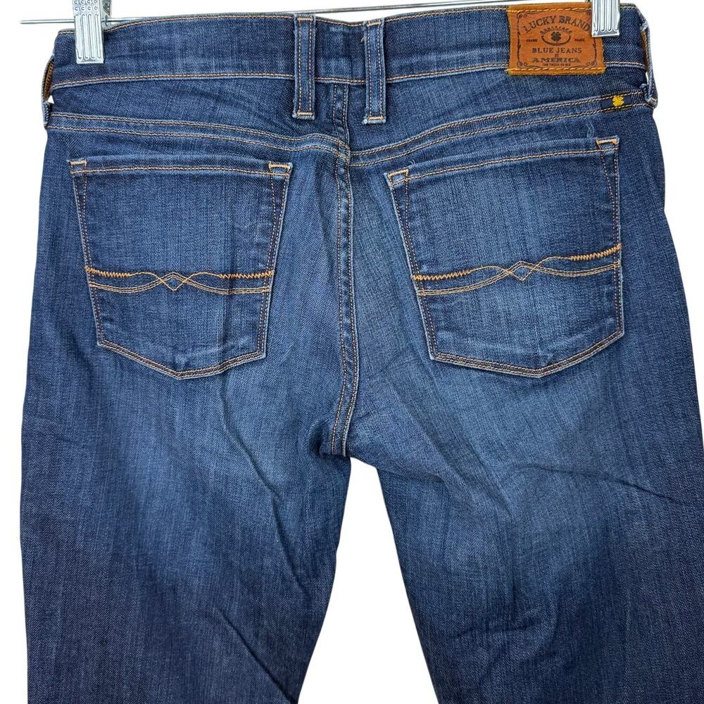 Lucky Brand NWOT Sandstorm Southside Charlie Straight Lower Mid-Rise Denim Jeans - Picture 6 of 8